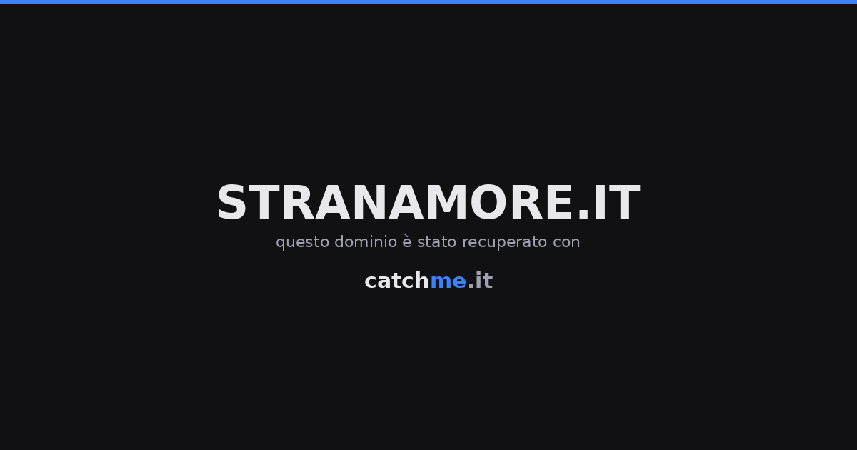 Stranamore in Frascati, Italy